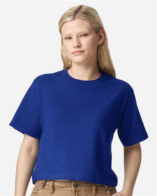 Women's Fine Jersey Boxy Tee - Lapis