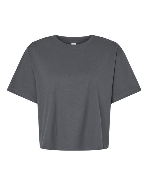 Women's Fine Jersey Boxy Tee - Asphalt