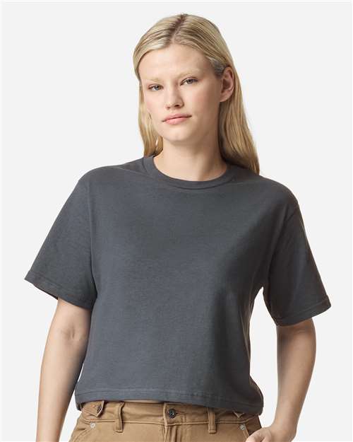 Women's Fine Jersey Boxy Tee - Asphalt