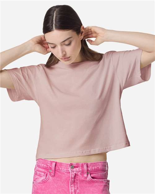 Women's Fine Jersey Boxy Tee - Blush