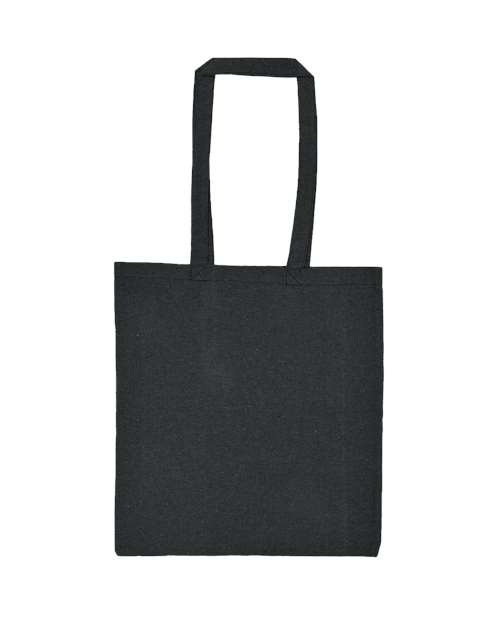 Lightweight Recycled Canvas Tote Bag with Extended Handle - Charcoal