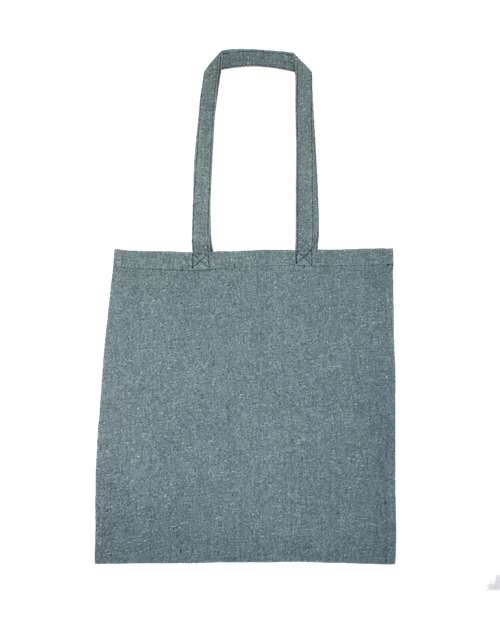 Lightweight Recycled Canvas Tote Bag with Extended Handle - Heather Sage