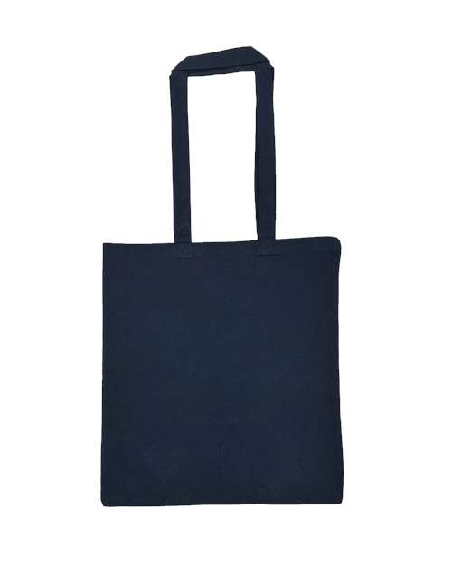 Lightweight Recycled Canvas Tote Bag with Extended Handle - Midnight Blue