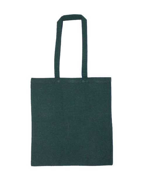 Lightweight Recycled Canvas Tote Bag with Extended Handle - Midnight Forest Green