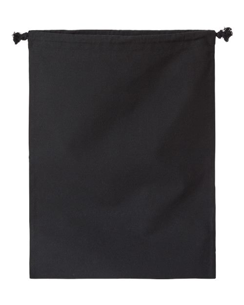 Double Cinch Recycled Canvas Shoe and Accessory Bag - Recycled Black