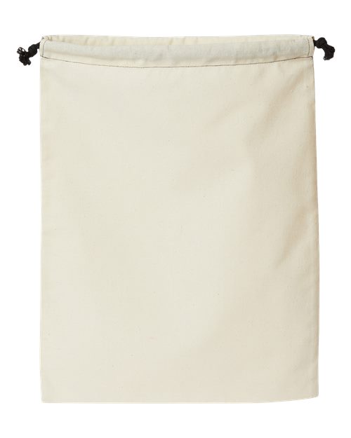 Double Cinch Recycled Canvas Shoe and Accessory Bag - Recycled Natural