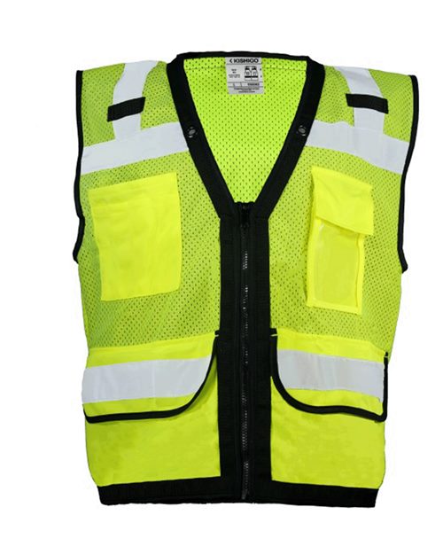 Unisex Economy Surveyors Vest - Lime
