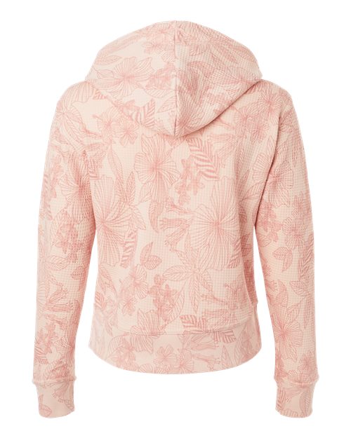 Women's Maddie Floral Print Hooded Sweatshirt - Cameo Pink