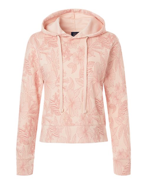 Women's Maddie Floral Print Hooded Sweatshirt - Cameo Pink