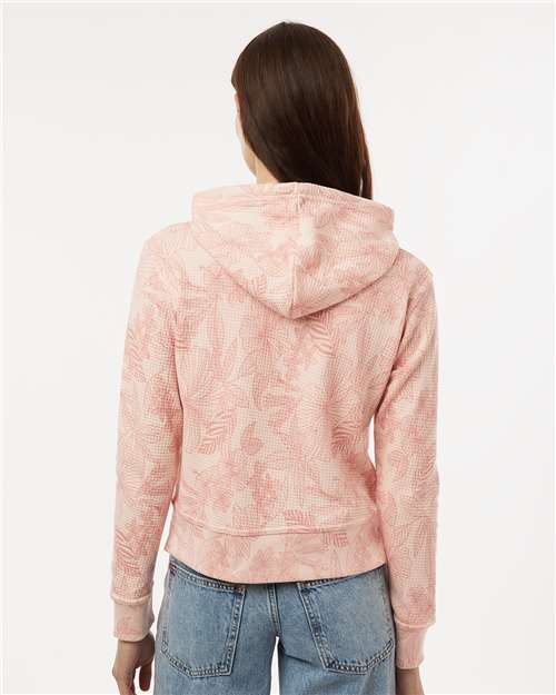Women's Maddie Floral Print Hooded Sweatshirt - Cameo Pink