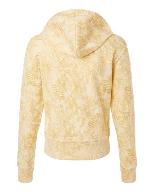 Women's Maddie Floral Print Hooded Sweatshirt - Sun Ray
