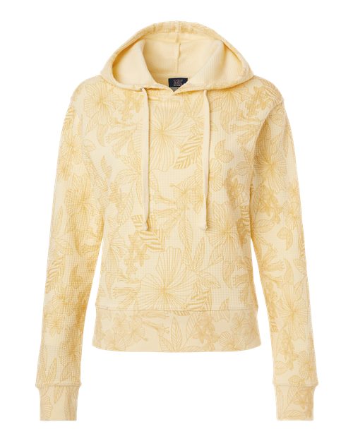 Women's Maddie Floral Print Hooded Sweatshirt - Sun Ray