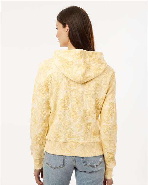 Women's Maddie Floral Print Hooded Sweatshirt - Sun Ray