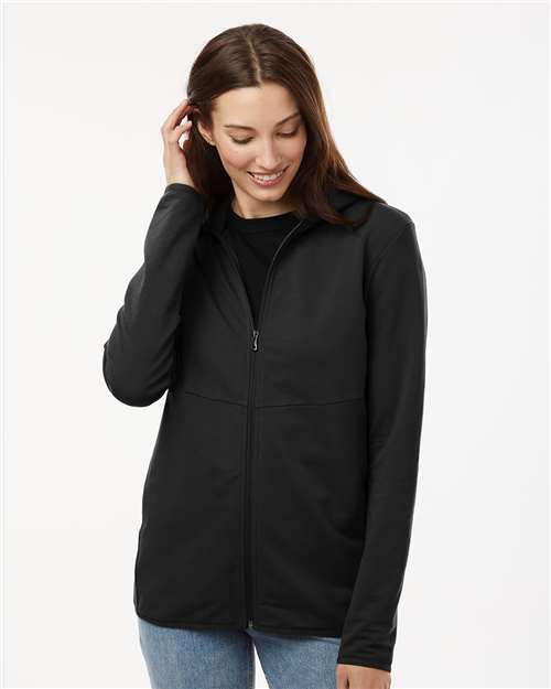 Unisex Perform Full-Zip Hooded Sweatshirt - Black