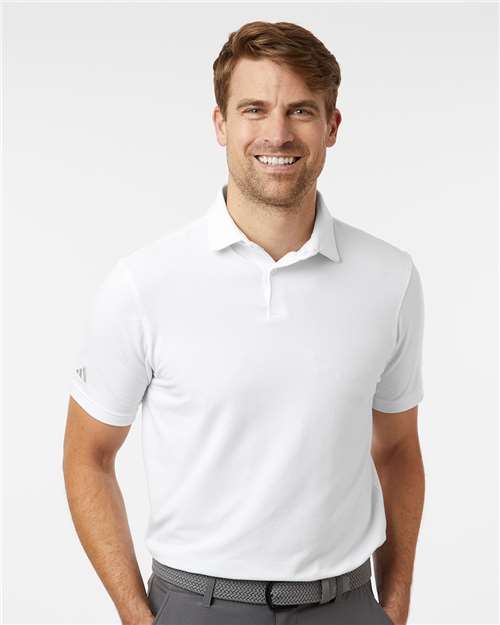 Men's Blended Polo - Solid White