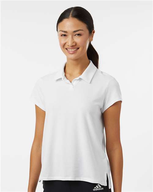 Women's Blended Polo - Solid White