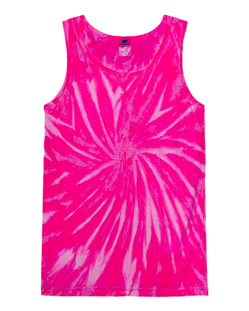 Unisex Tie-Dyed Tank Top - Neon Bubblegum