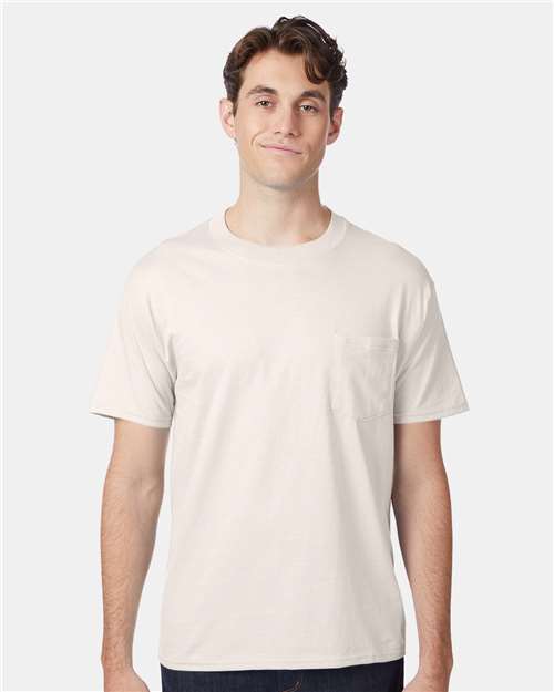 Men's Beefy-T® Pocket T-Shirt - Natural