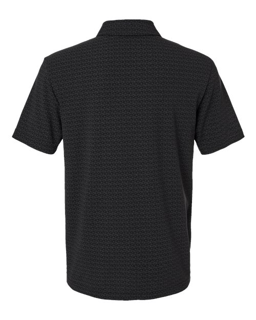 Men's Blended Printed Polo - Black