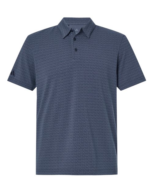 Men's Blended Printed Polo - Preloved Ink