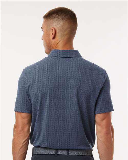 Men's Blended Printed Polo - Preloved Ink