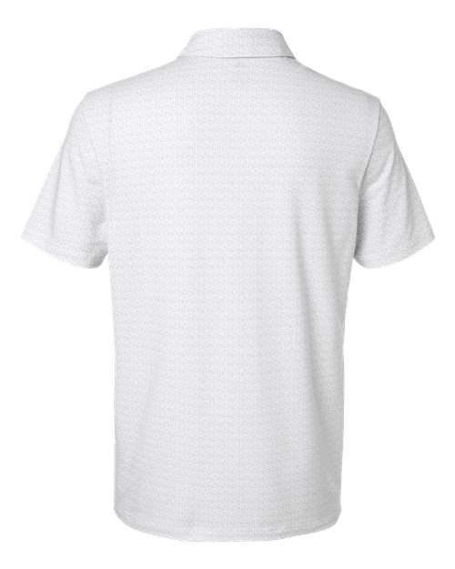 Men's Blended Printed Polo - White
