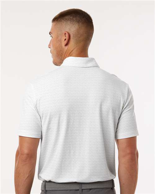 Men's Blended Printed Polo - White