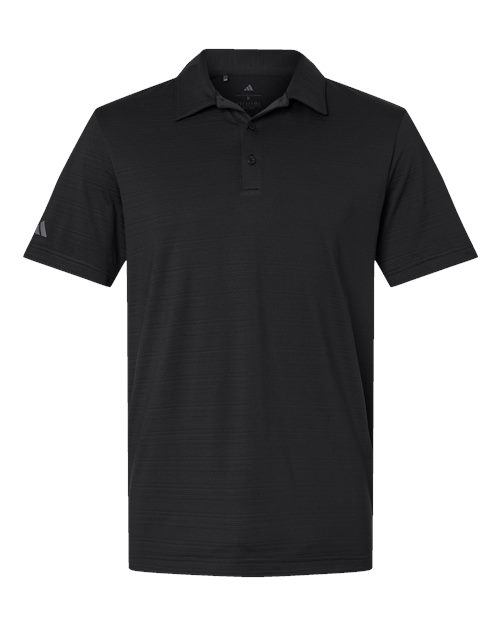 Men's Textured Stripe Polo - Black