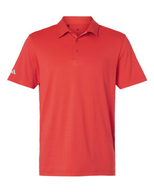 Men's Textured Stripe Polo - Bright Red