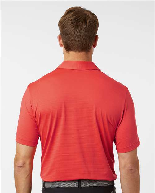 Men's Textured Stripe Polo - Bright Red
