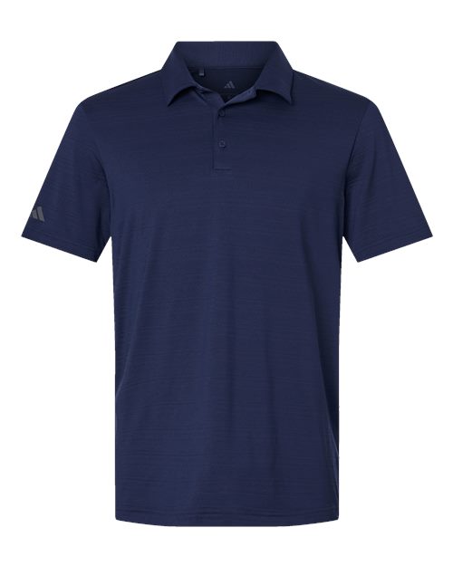 Men's Textured Stripe Polo - Dark Blue