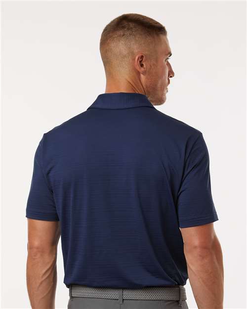 Men's Textured Stripe Polo - Dark Blue