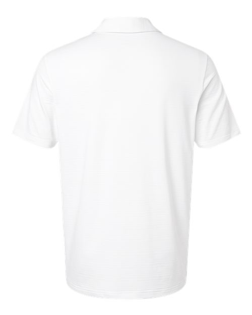 Men's Textured Stripe Polo - White