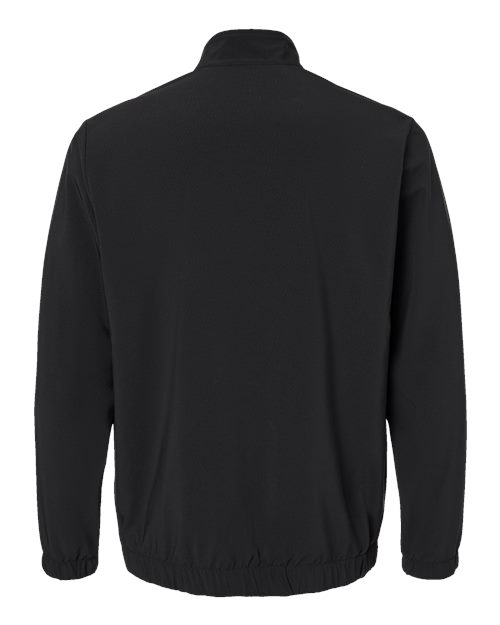 Men's Stretch Woven Half-Zip Pullover - Black