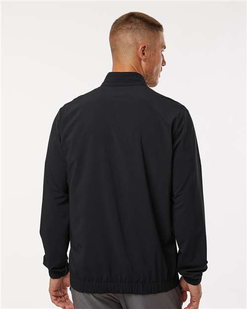 Men's Stretch Woven Half-Zip Pullover - Black