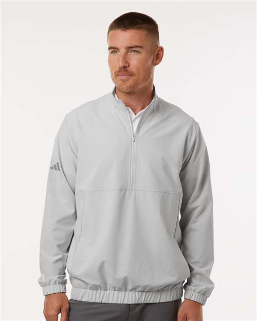 Men's Stretch Woven Half-Zip Pullover - Grey One