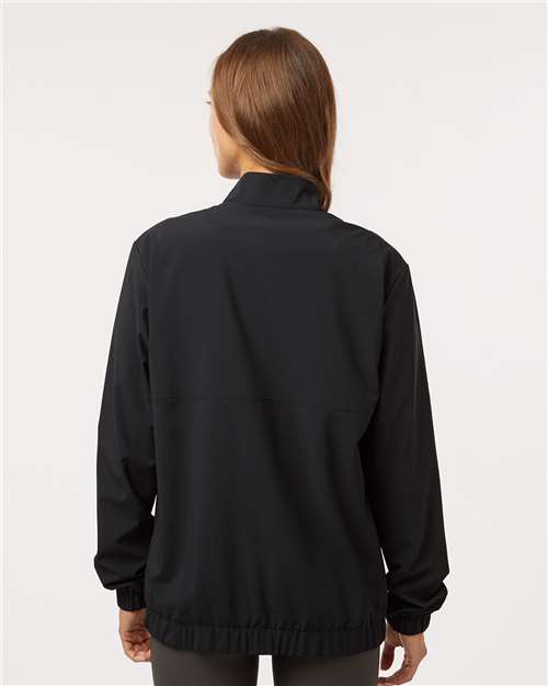 Women's Stretch Woven Half-Zip Pullover - Black
