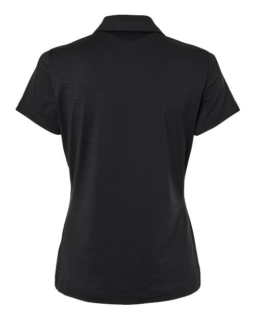 Women's Textured Stripe Polo - Black