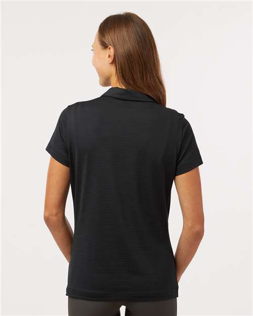 Women's Textured Stripe Polo - Black