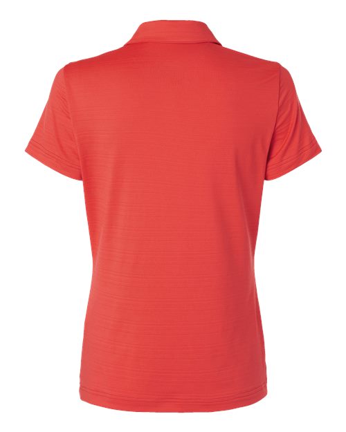 Women's Textured Stripe Polo - Bright Red