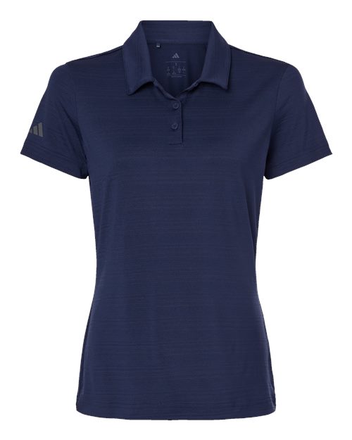 Women's Textured Stripe Polo - Dark Blue