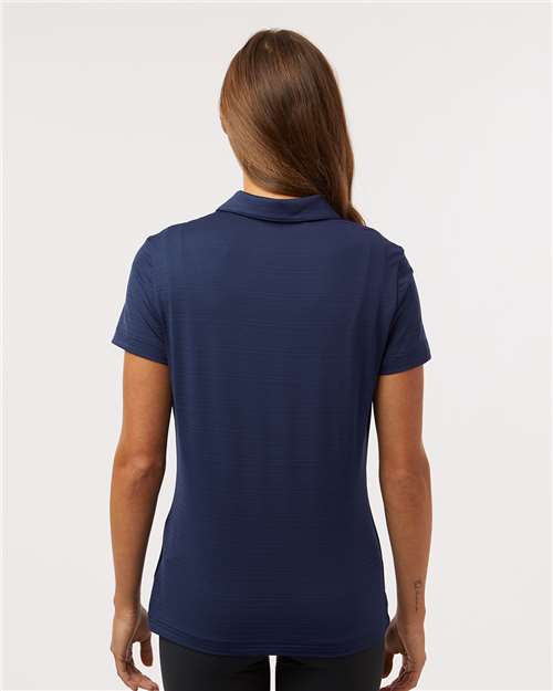 Women's Textured Stripe Polo - Dark Blue