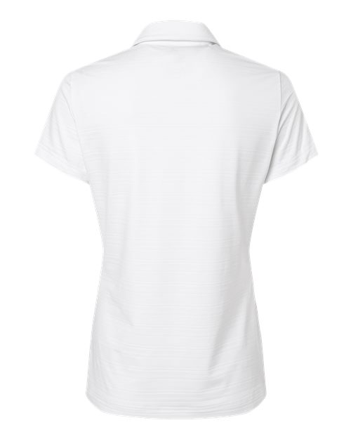 Women's Textured Stripe Polo - White