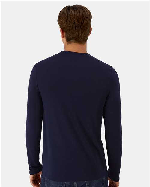Unisex Cool DRI® Cotton Touch Long Sleeve T-Shirt - Athletic Navy