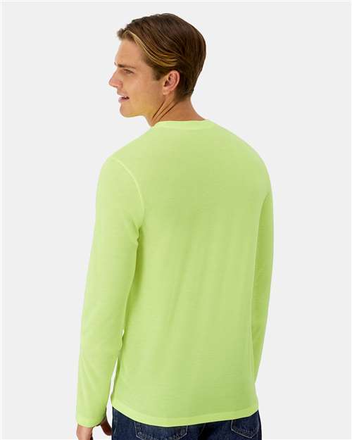 Unisex Cool DRI® Cotton Touch Long Sleeve T-Shirt - Safety Green