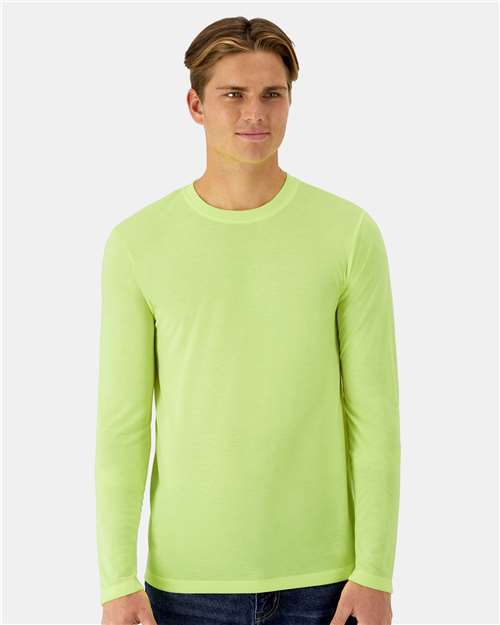 Unisex Cool DRI® Cotton Touch Long Sleeve T-Shirt - Safety Green