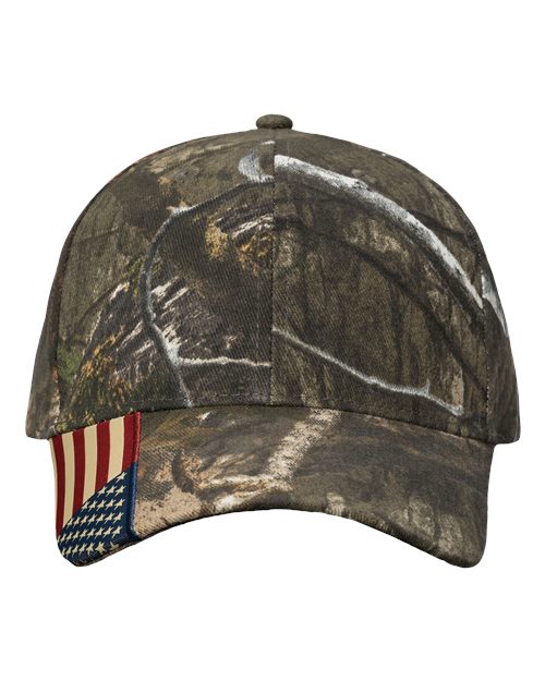 Camo Woven USA Flag Cap - Country DNA/ USA Flag