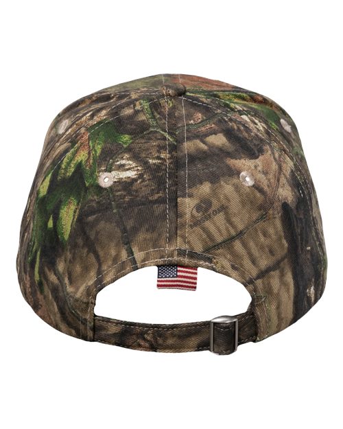 Camo Woven USA Flag Cap - Xtra/ USA Flag