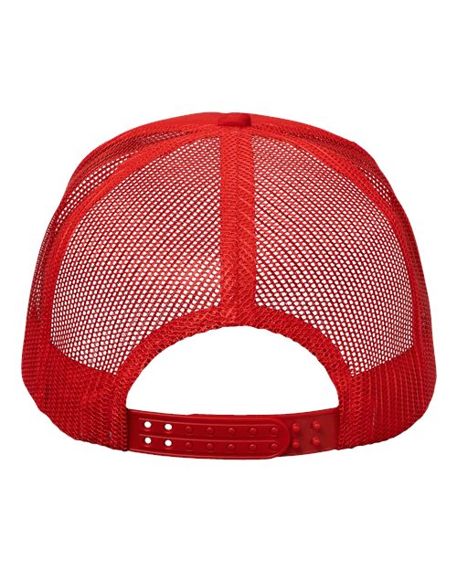 Foam Mesh-Back Trucker Cap - Red/ Red