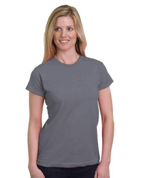 Women's USA-Made Fine Jersey T-Shirt - Charcoal